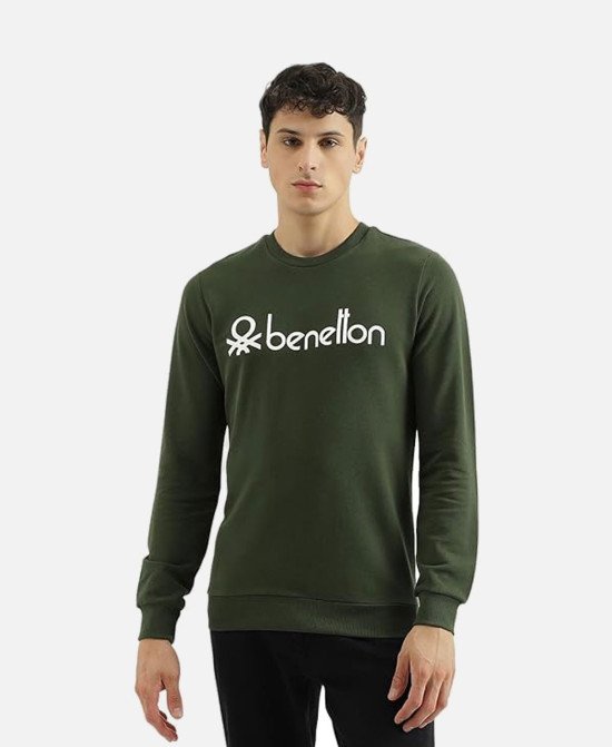Benetton Regular Fit Round Neck Sweatshirt