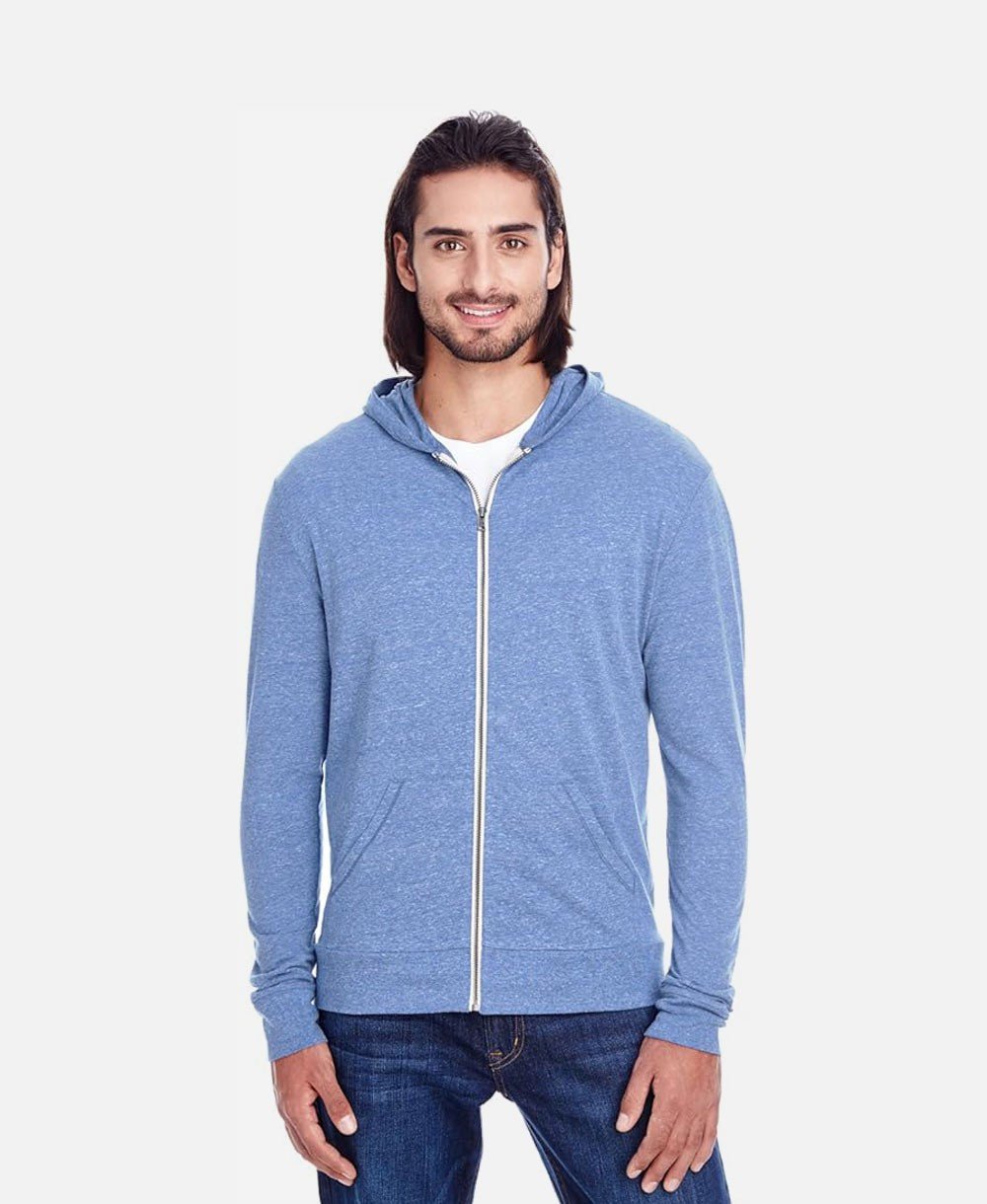 Clementine Triblend Full-Zip Light Hoodie