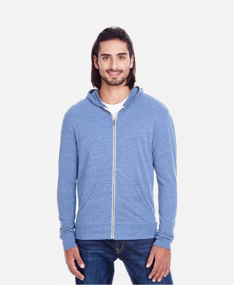 Clementine Triblend Full-Zip Light Hoodie