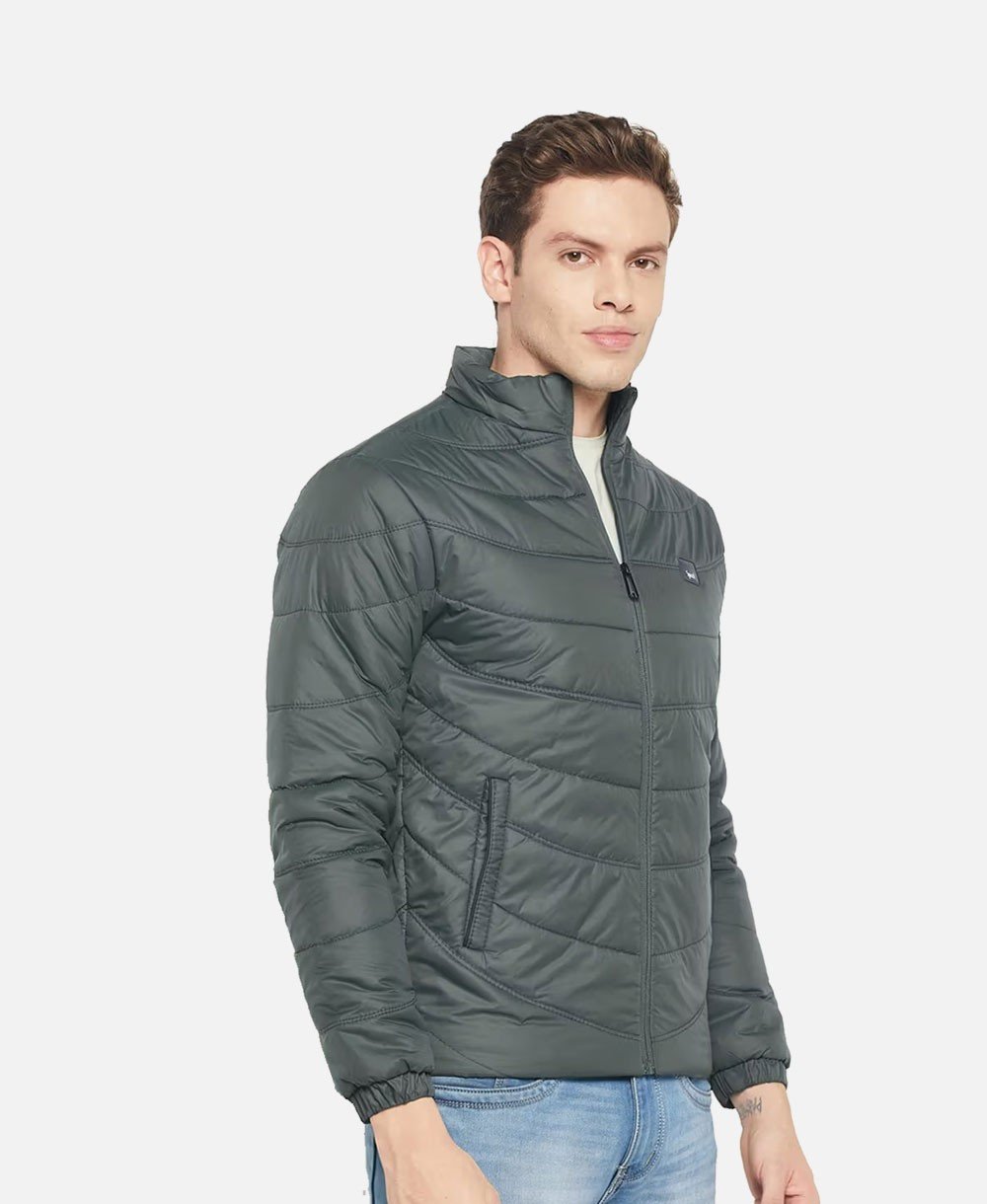 Men's Solid Full Sleeve Baseball Collar Windcheater  Jacket